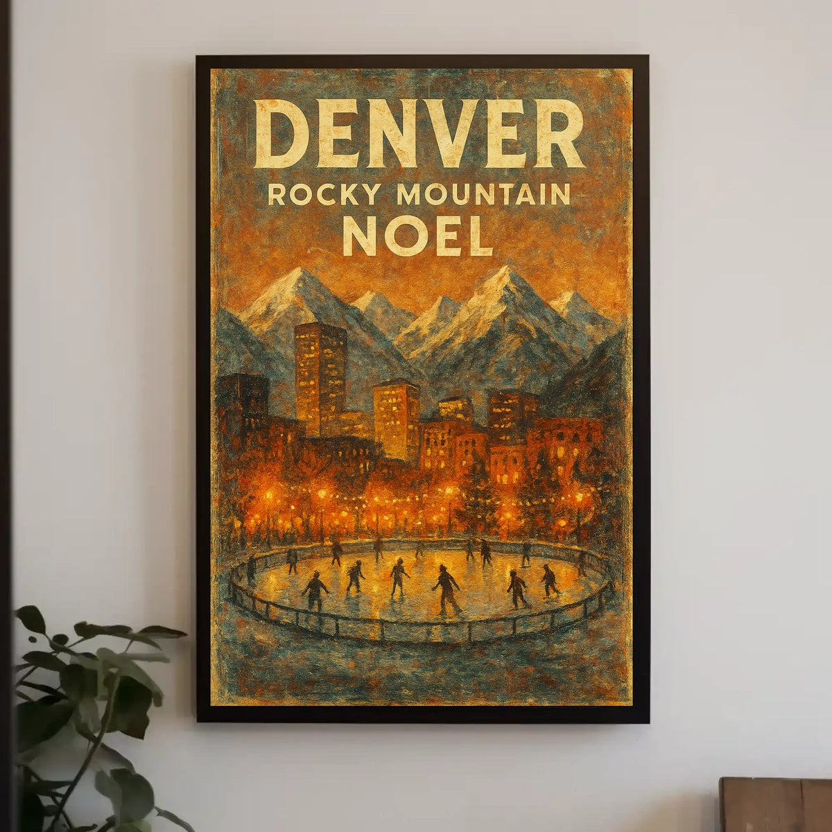 Denver Rocky Mountain Noel Poster