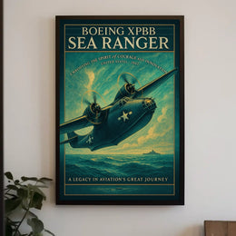 Boeing XPBB Sea Ranger Vintage Aviation Poster