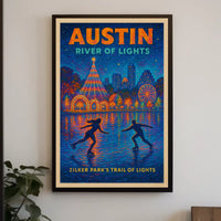 Austin River Of Lights Poster