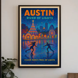 Austin River Of Lights Poster