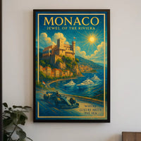 Monaco Jewel of the Riviera Poster