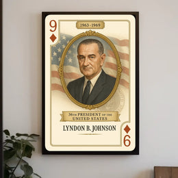 Lyndon Johnson 36th President Portrait Wall Poster