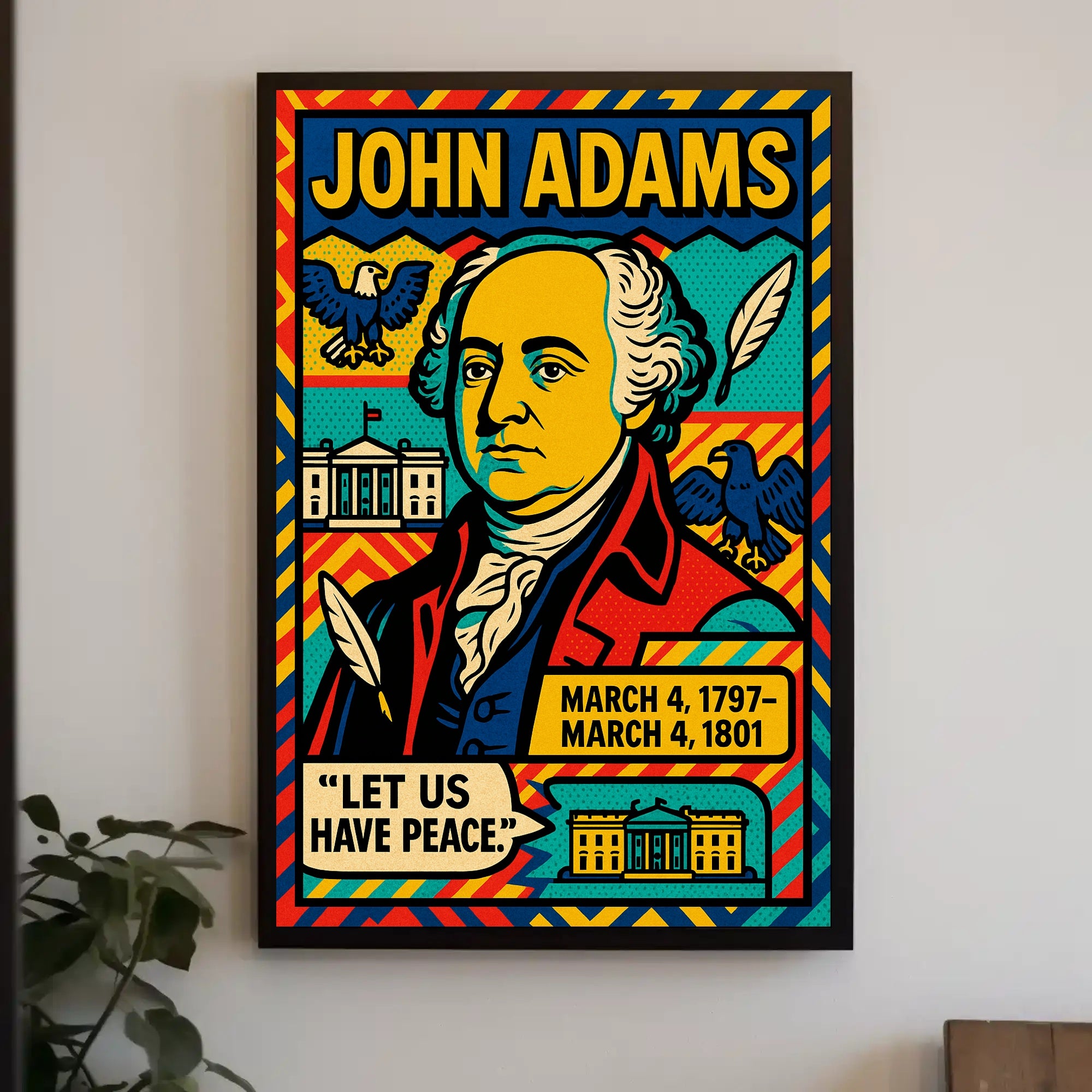 John Adams 2nd President Poster PosterGoat