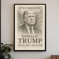 Donald Trump 47th President Poster