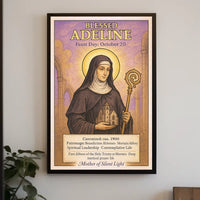 Blessed Adeline Patron of Benedictine Abbesses Poster