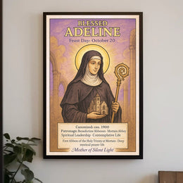 Blessed Adeline Patron of Benedictine Abbesses Poster