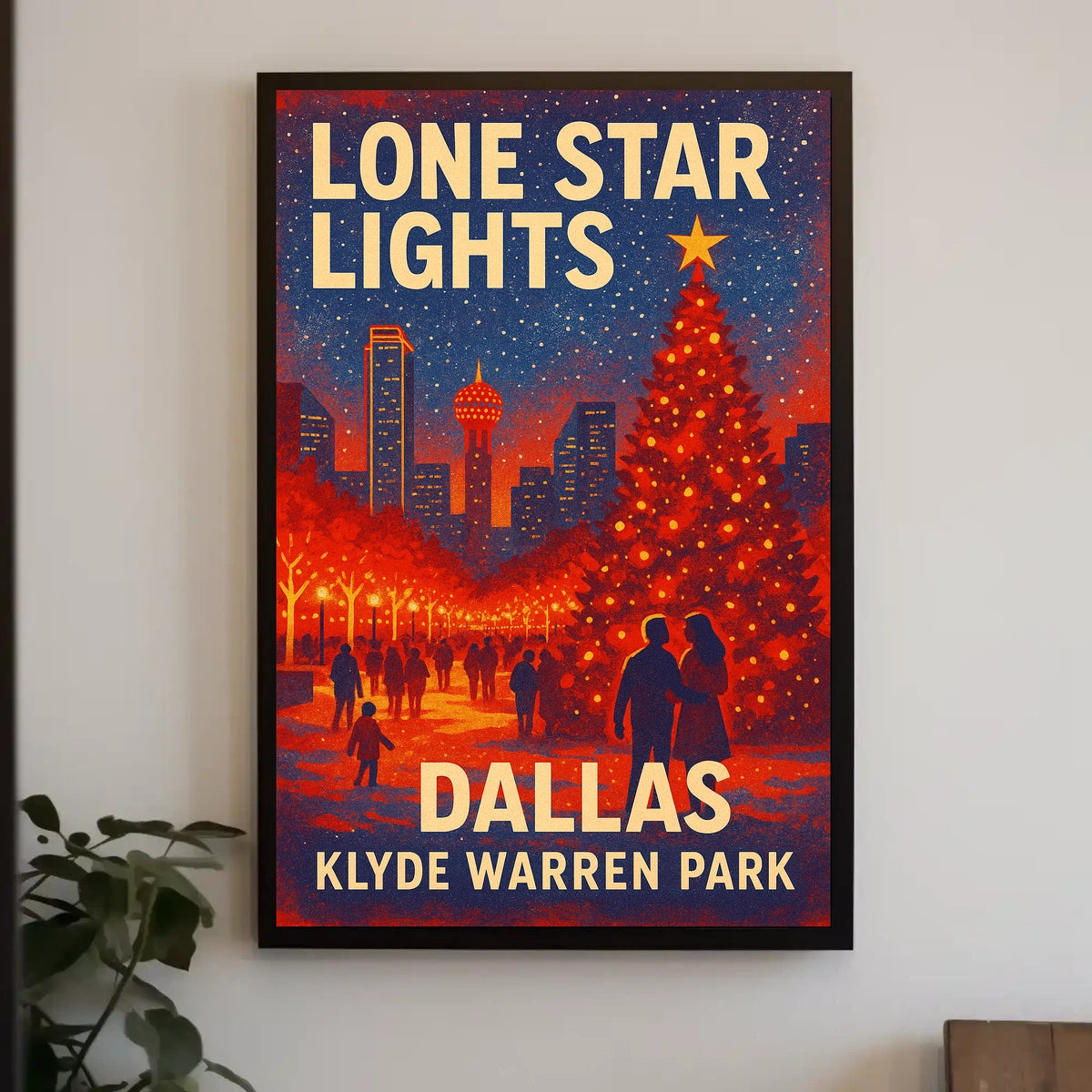 Lone Star Lights at Klyde Warren Park Poster