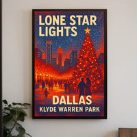 Lone Star Lights at Klyde Warren Park Poster