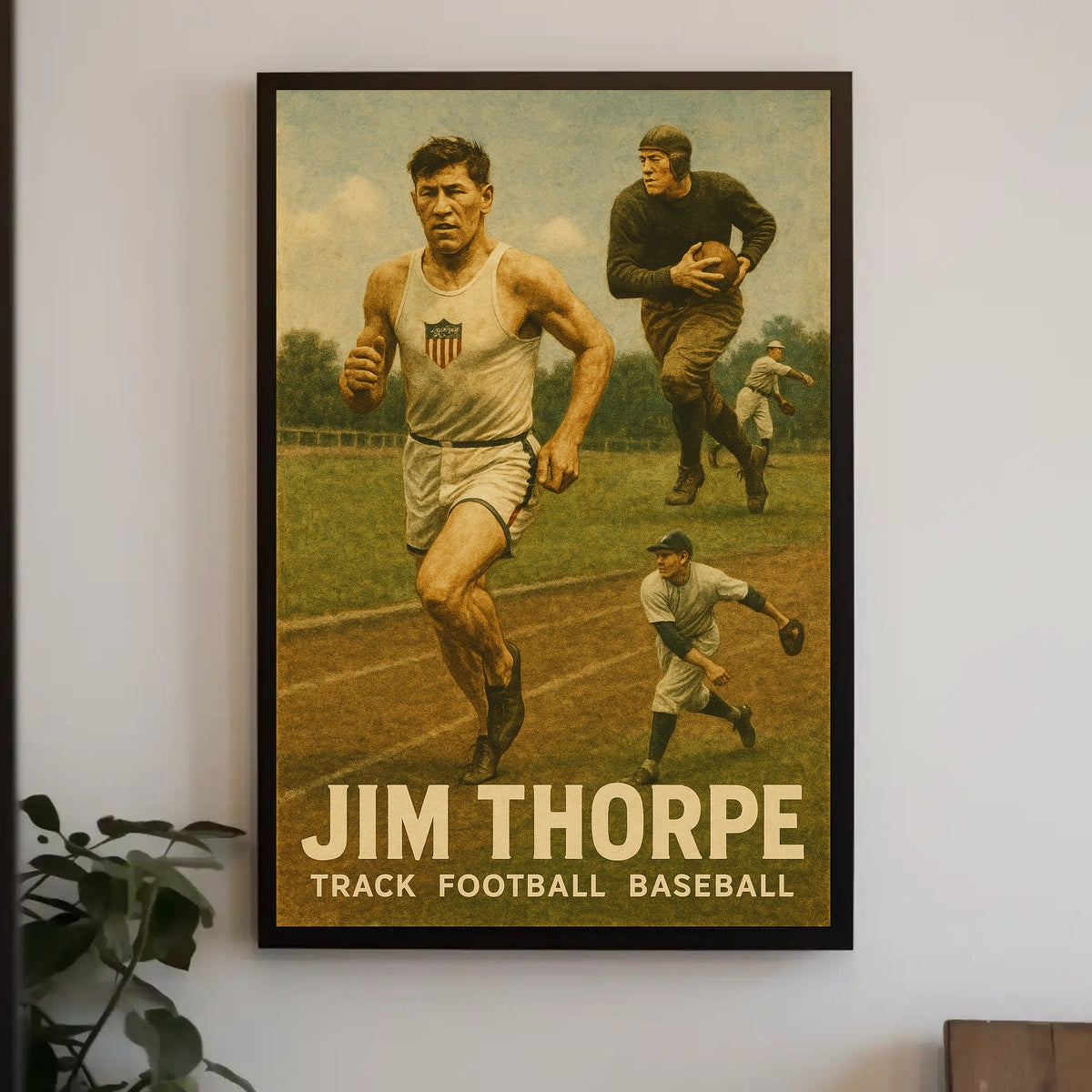Jim Thorpe Athletic Legend Poster