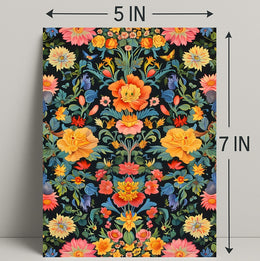 Vibrant Floral Tapestry William Morris Art Poster
