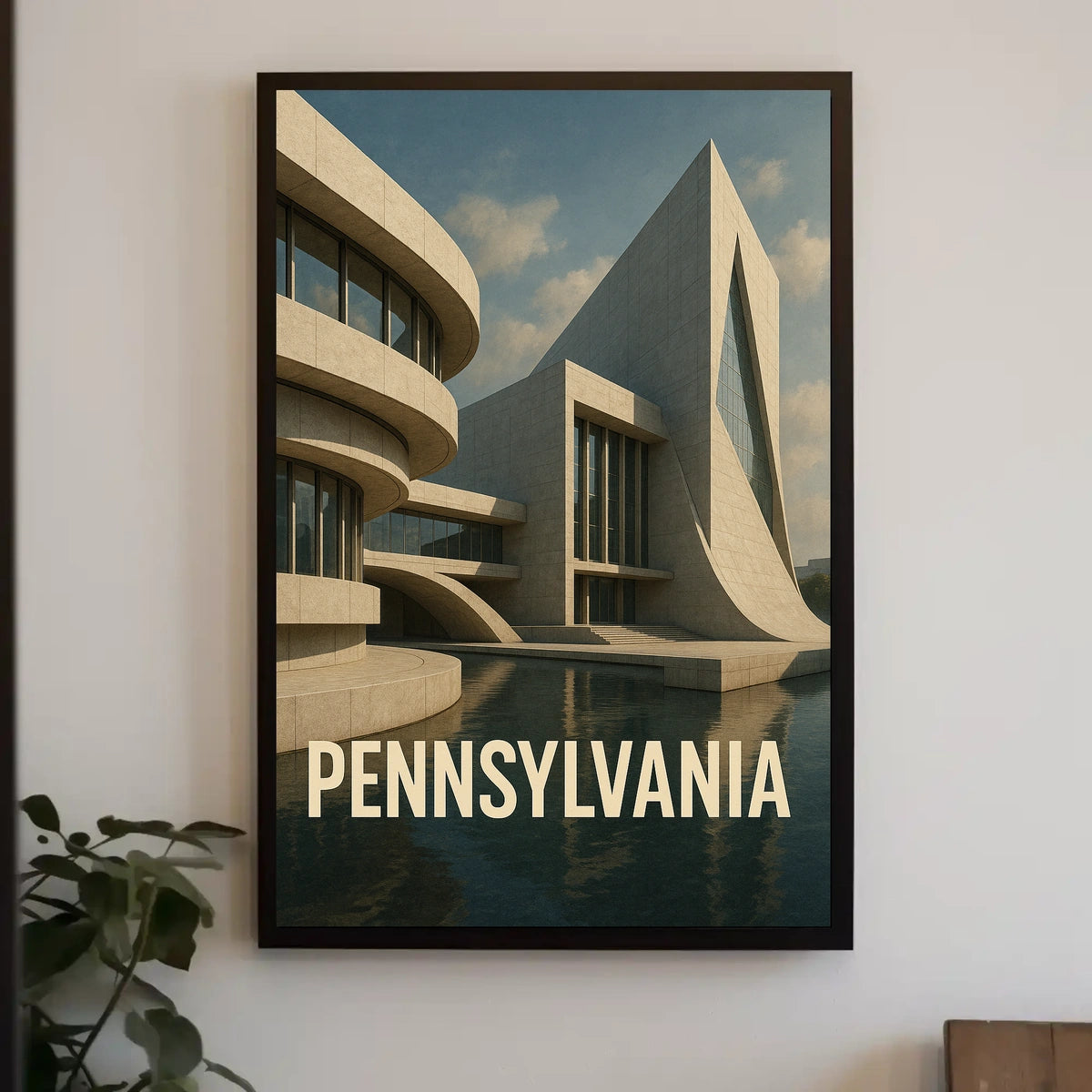 Pennsylvania Architecture Poster