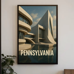 Pennsylvania Architecture Poster