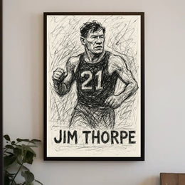 Jim Thorpe Athletic Legend Poster