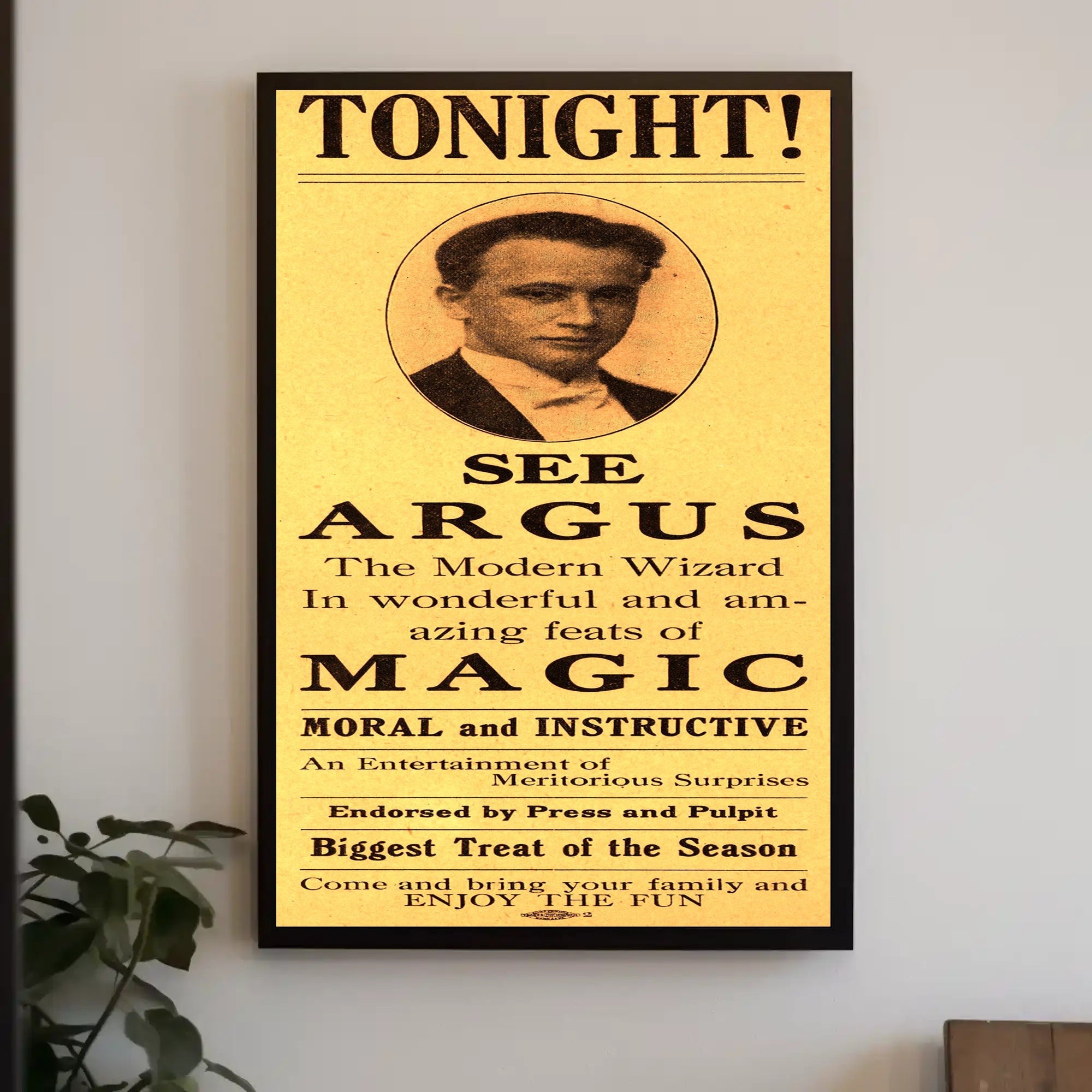 The Modern Wizard Magic Show Vintage Cultural Poster