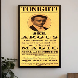 The Modern Wizard Magic Show Vintage Cultural Poster