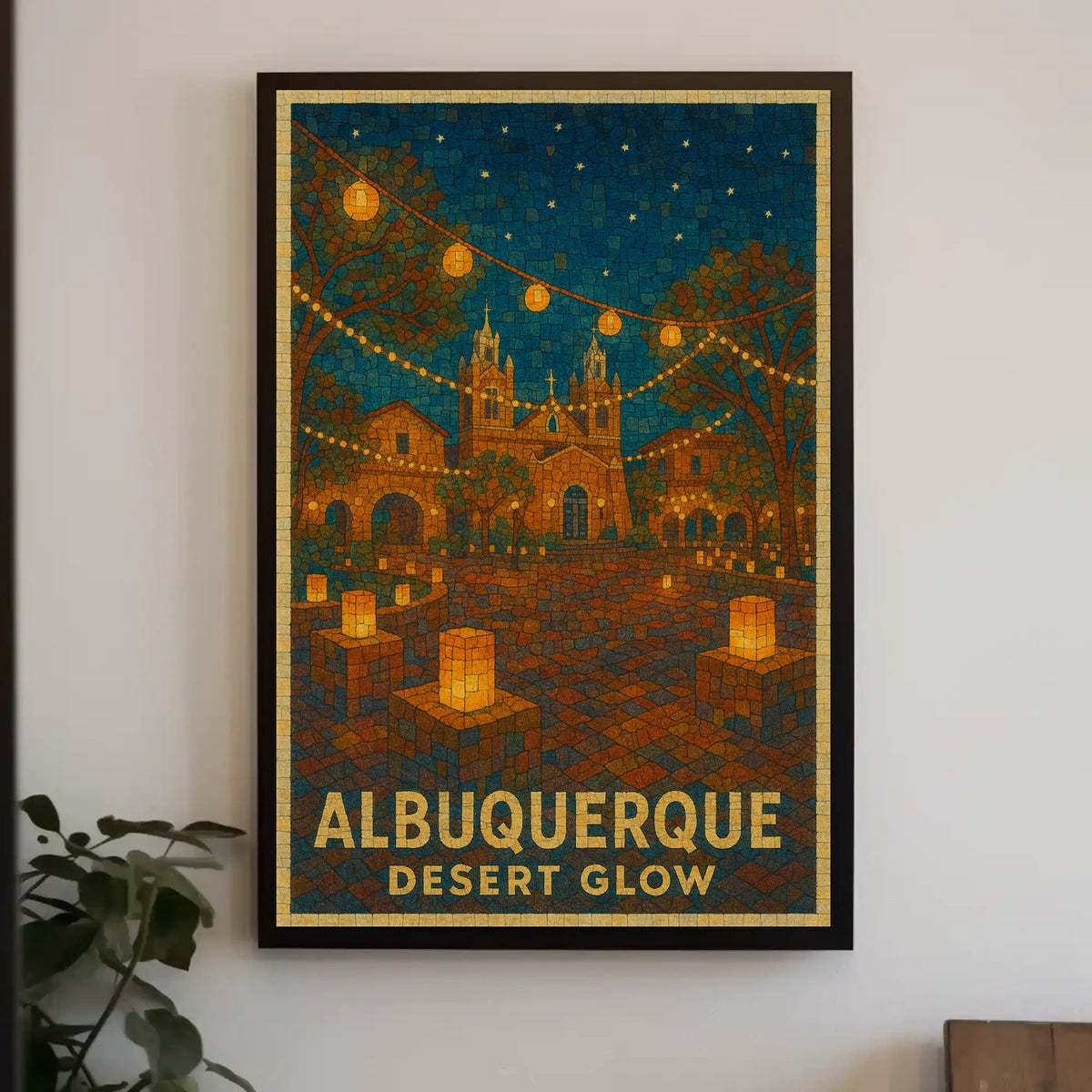 Albuquerque Desert Glow Poster