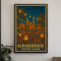Albuquerque Desert Glow Poster