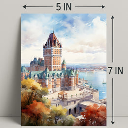 Majestic Castle By The Water Poster