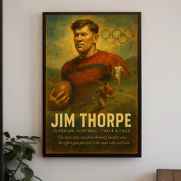 Jim Thorpe Legendary Athlete Jim Thorpe Poster