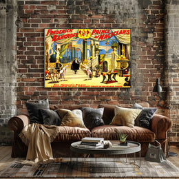 Magic Show Extravaganza: Opulent Prince Magicians Cultural Poster