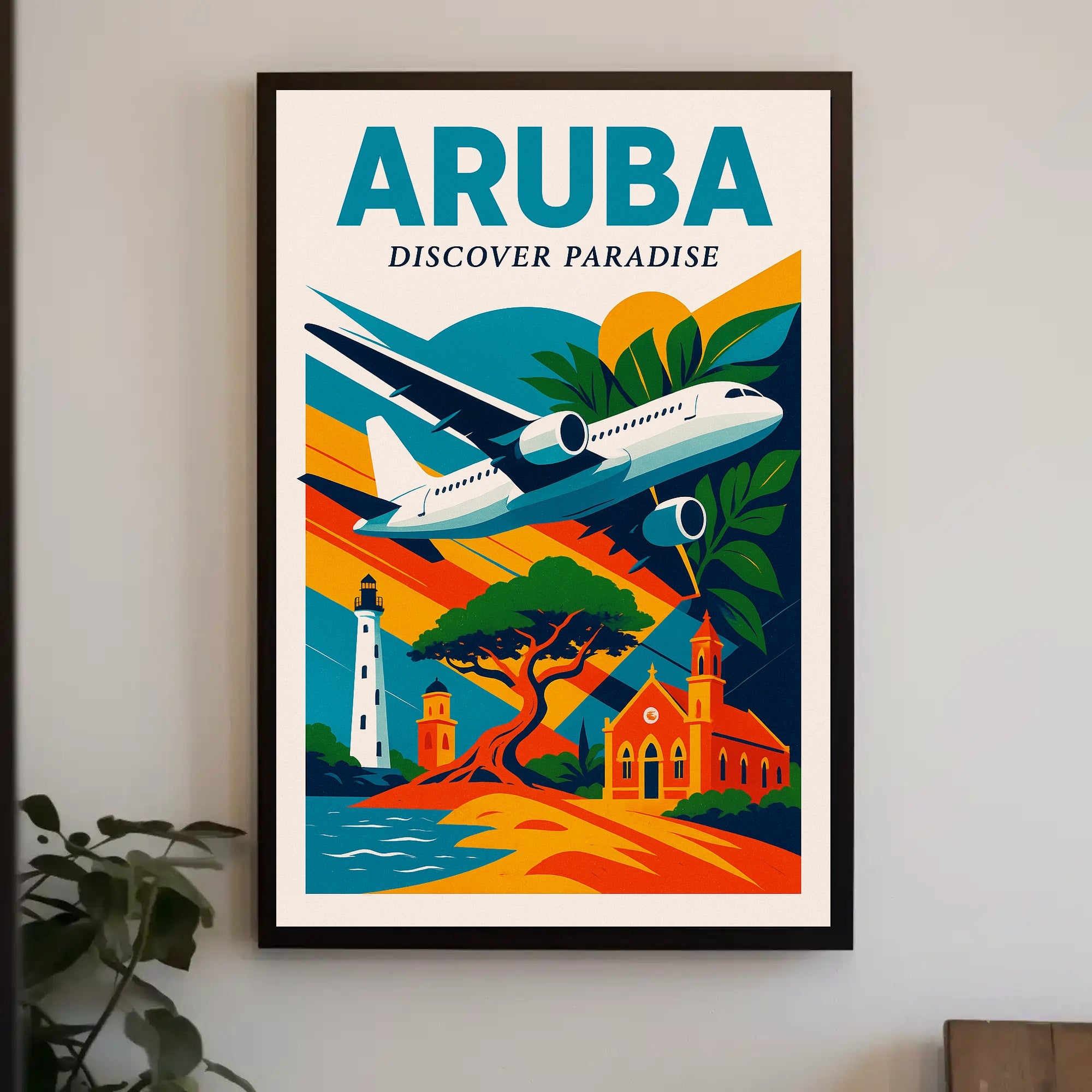 Discover Paradise in Aruba Poster PosterGoat