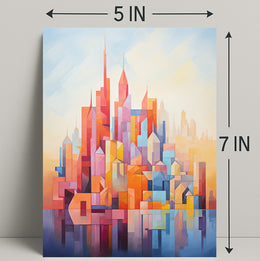 Abstract Cityscape Abstract Poster