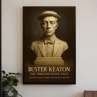 Buster Keaton The Timeless Stone Face Poster