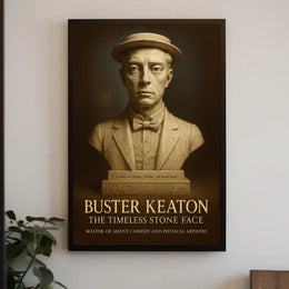 Buster Keaton The Timeless Stone Face Poster
