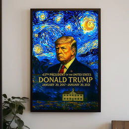 Donald Trump 45th President of the United States Presidential Masterpiece Series Poster