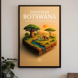 Discover Botswana Poster PosterGoat
