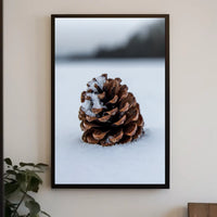 Winter Pinecone Poster