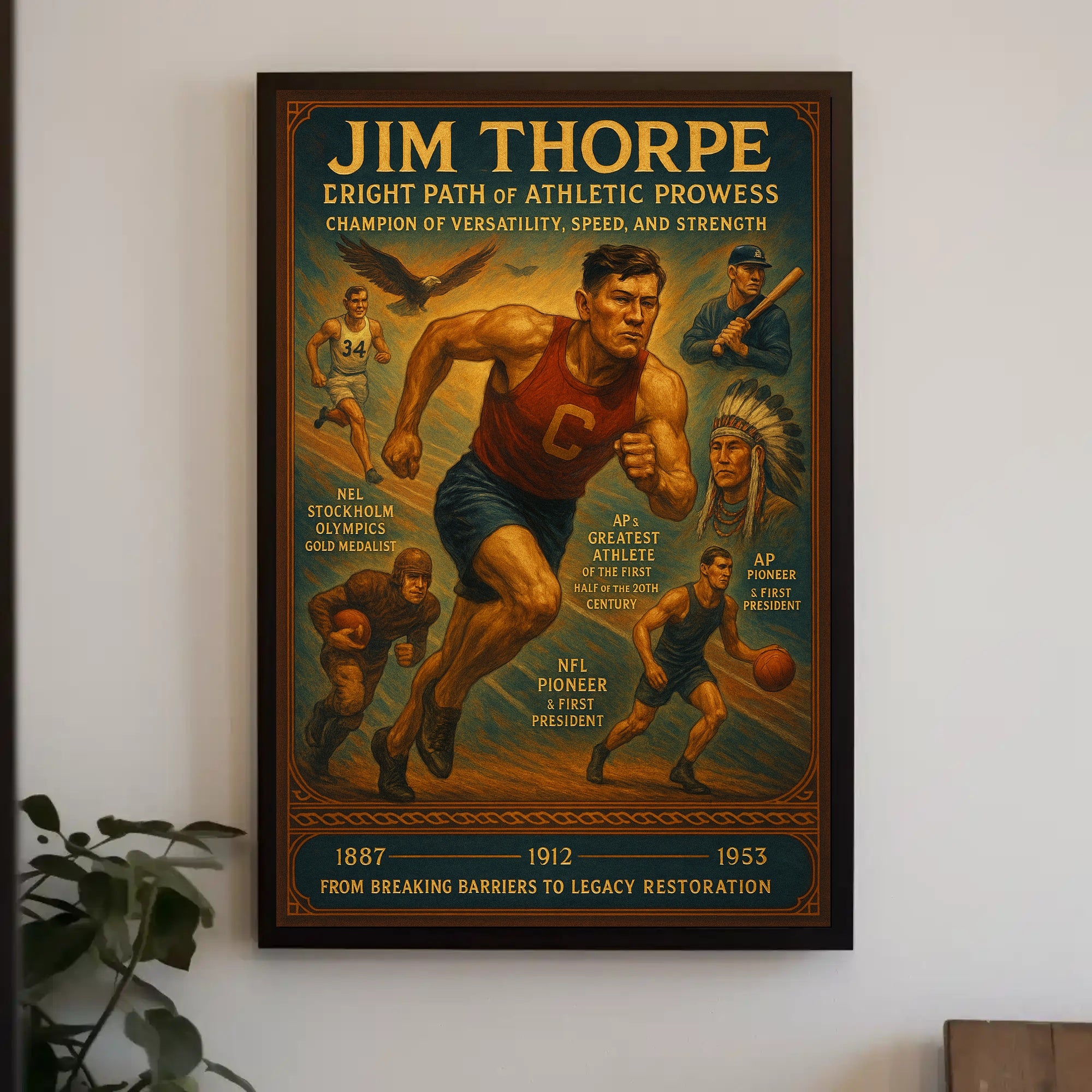 Celebrating Jim Thorpe's Legacy Poster