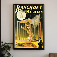 Bancroft The Magician Vintage Poster - Cultural or Heritage Poster