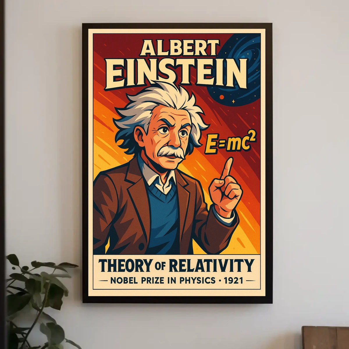 Einstein Relativity Vintage Science Decor Poster