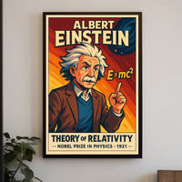 Einstein Relativity Vintage Science Decor Poster