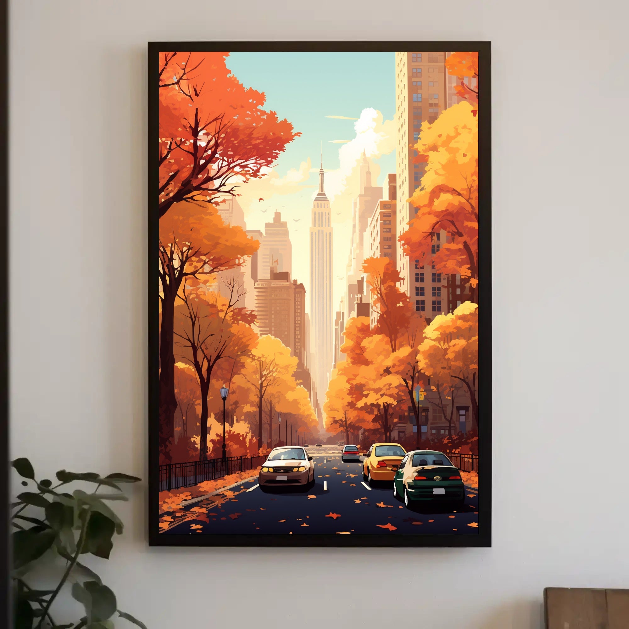 Autumn In The City Poster PosterGoat