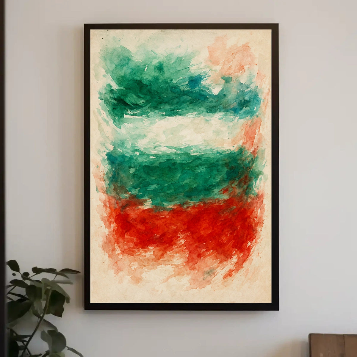 Abstract Watercolor Expression Abstract Poster