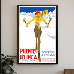 Puente Del Inca Winter Sports Poster
