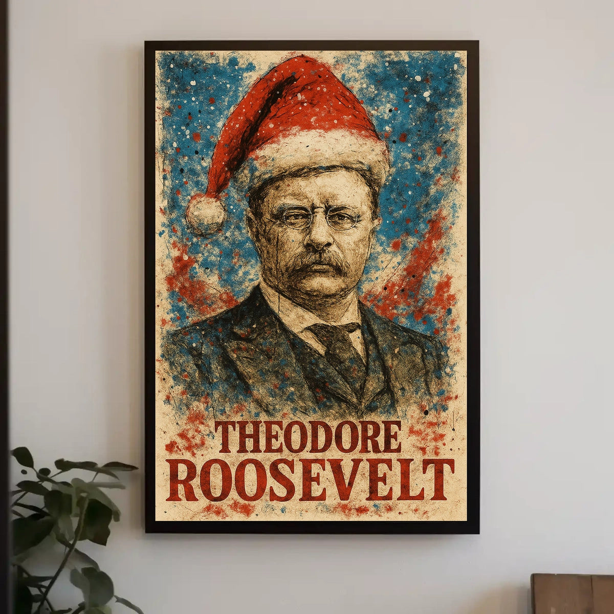 Theodore Roosevelt 26th President of the United States Christmas SeriesPoster