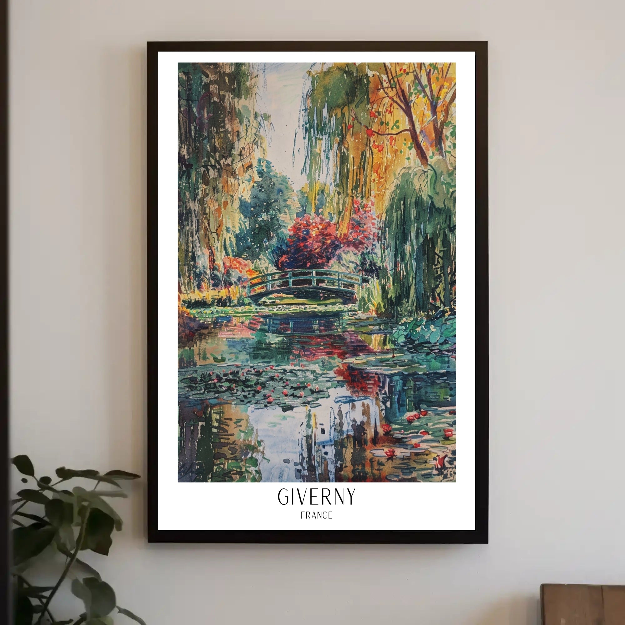 Giverny Garden Serenity: Impressionistic Artistic Poster PosterGoat
