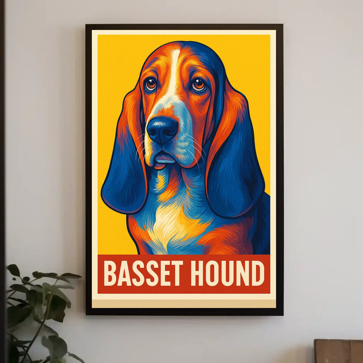 Basset Hound Art Poster