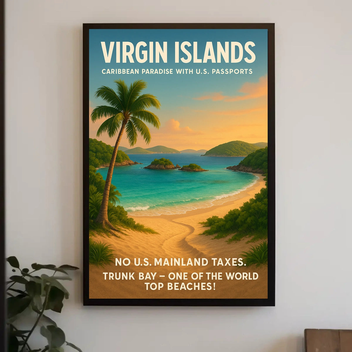 Virgin Islands Caribbean Paradise Poster