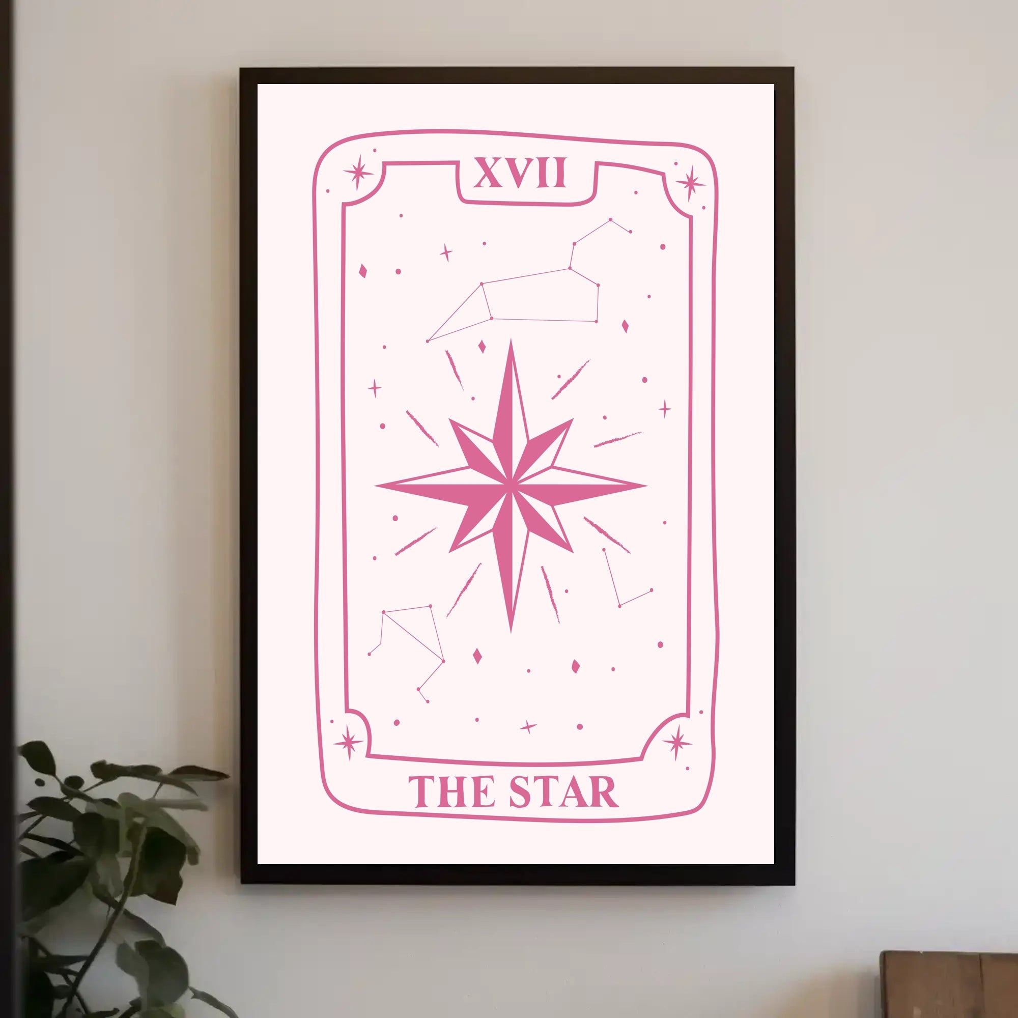 The Star Tarot Card Minimalist Artwork - Abstract Poster PosterGoat