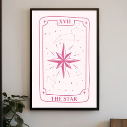 The Star Tarot Card Minimalist Artwork - Abstract Poster PosterGoat