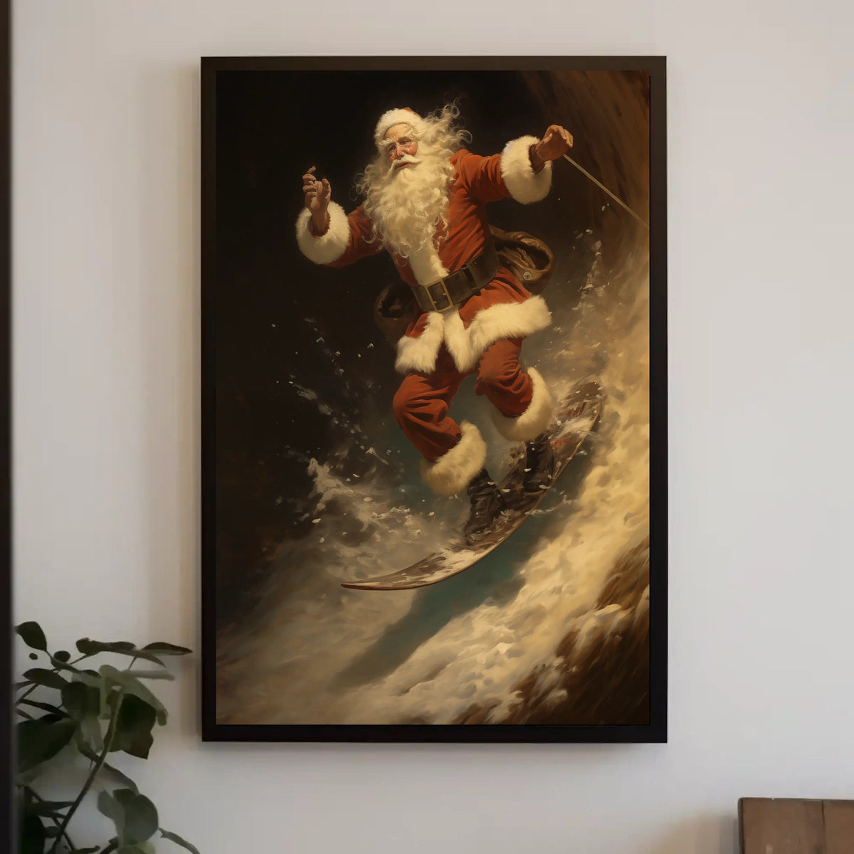 SantaS Snowboard Adventure Poster