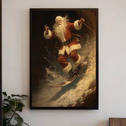 SantaS Snowboard Adventure Poster