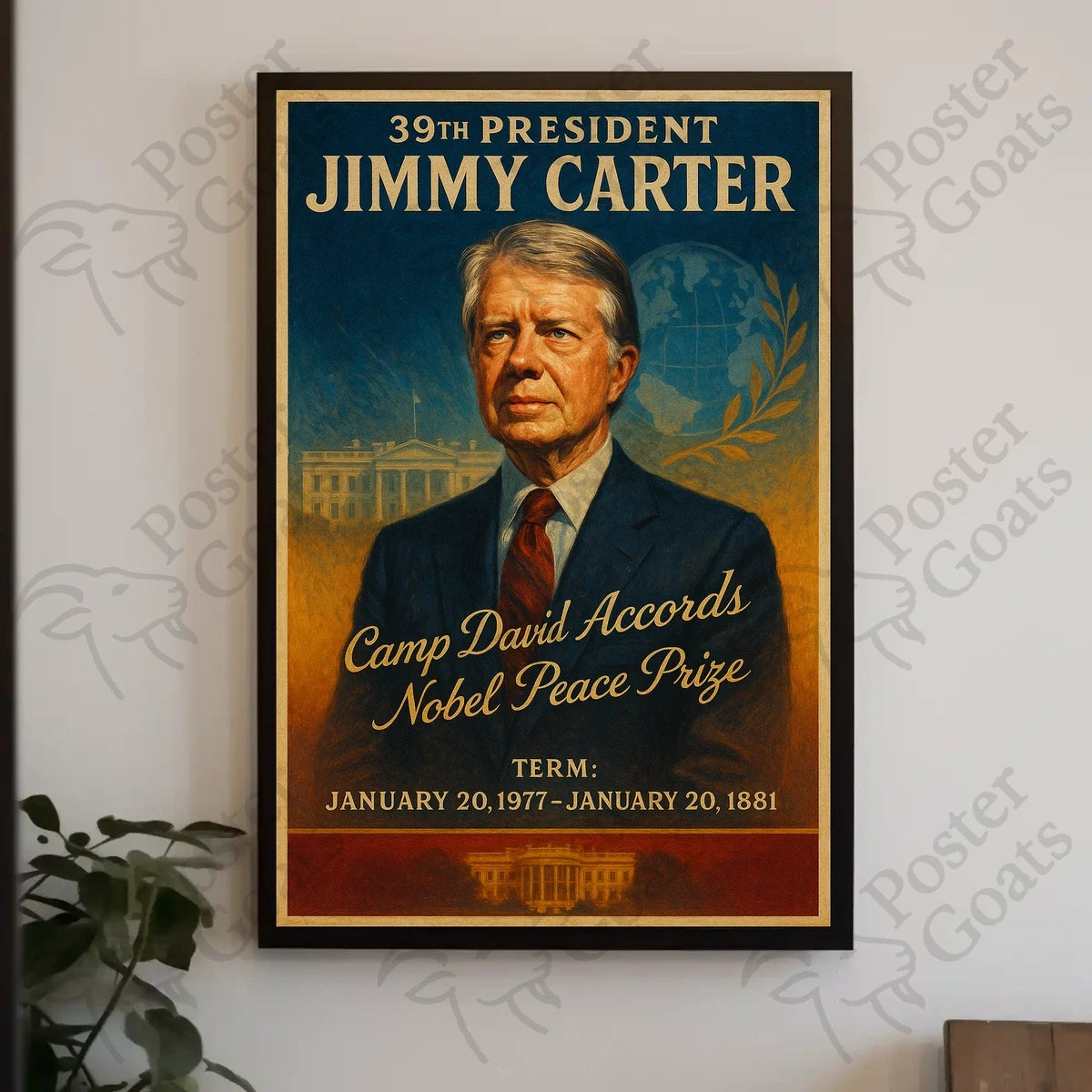 Jimmy Carter Presidential Era Historical or Presidential Poster