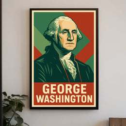 George Washington History Photography Realism Poster
