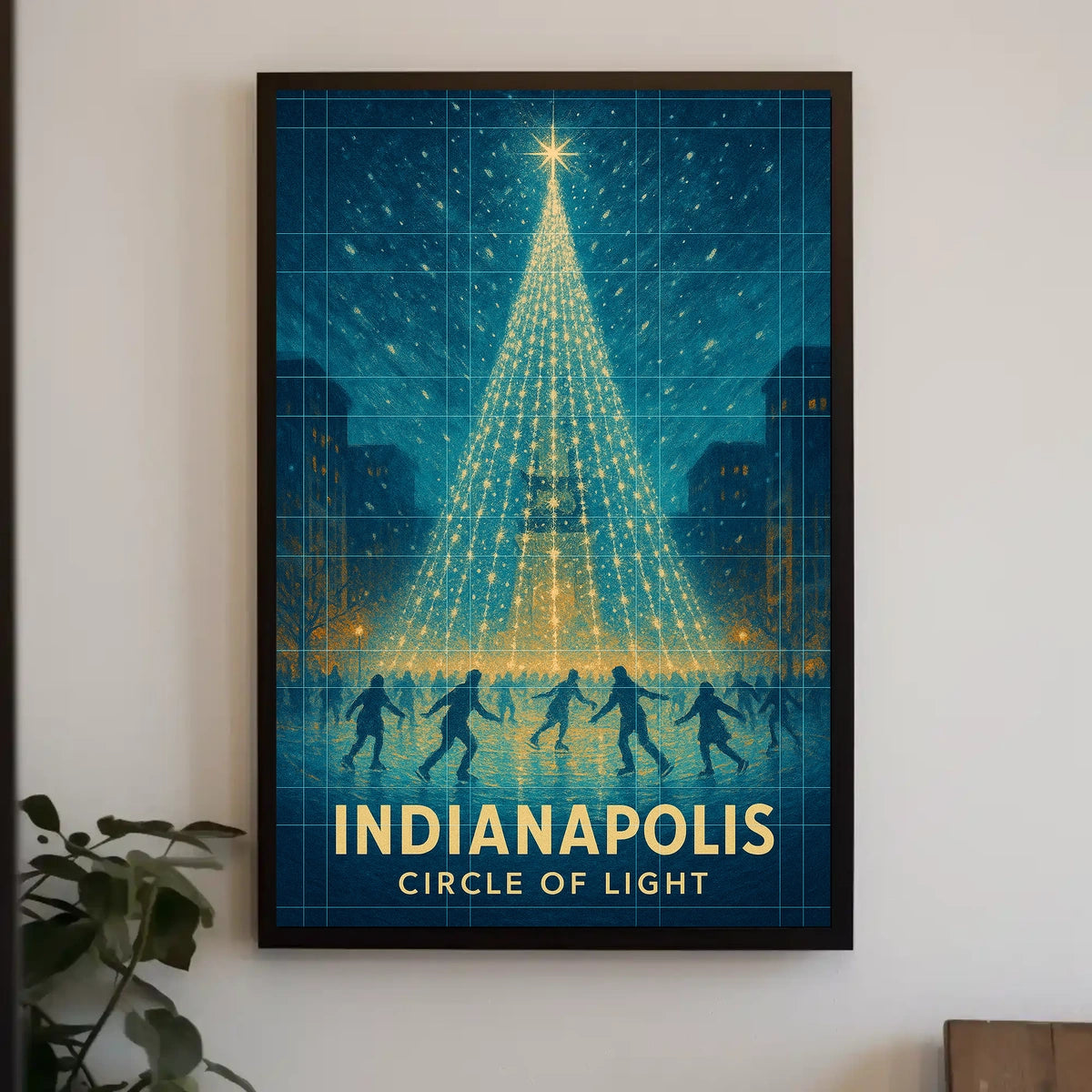 Indianapolis Circle Of Light Poster
