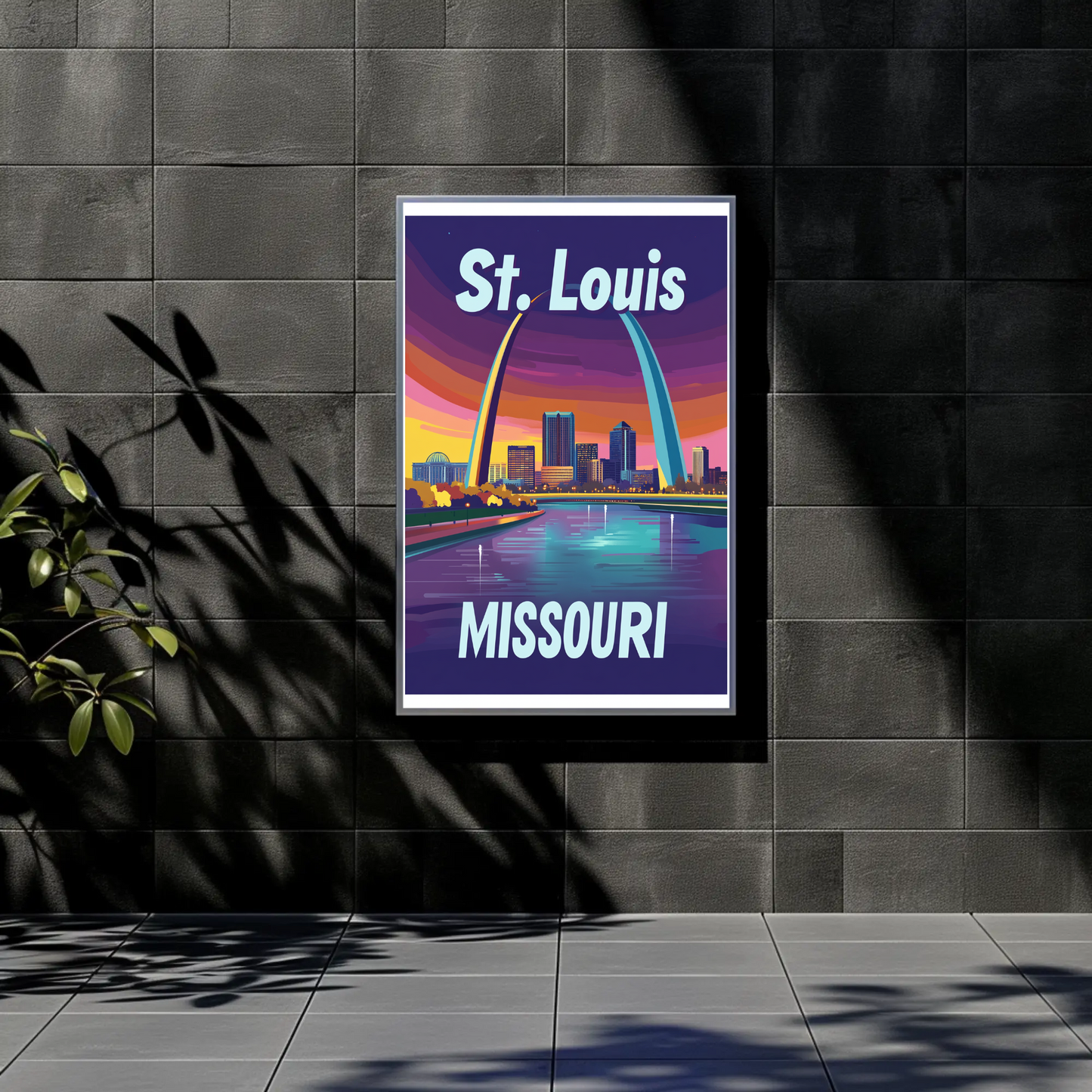 St. Louis, Missouri Vintage Travel Poster